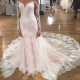 Long Sleeves Lace Mermaid Illusion Bodice Wedding Dresses Bridal Gowns 3030293 Long Sleeves Lace Mermaid Illusion Bodice Wedding Dresses Bridal Gowns 3030293