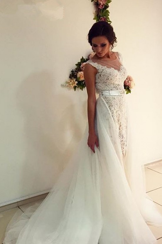 Lace Tulle Sleeveless Wedding Dresses Bridal Gowns 3030299 Lace Tulle Sleeveless Wedding Dresses Bridal Gowns 3030299