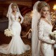 Sexy Mermaid Long Sleeves Lace Wedding Dresses Bridal Gowns 3030321 Sexy Mermaid Long Sleeves Lace Wedding Dresses Bridal Gowns 3030321