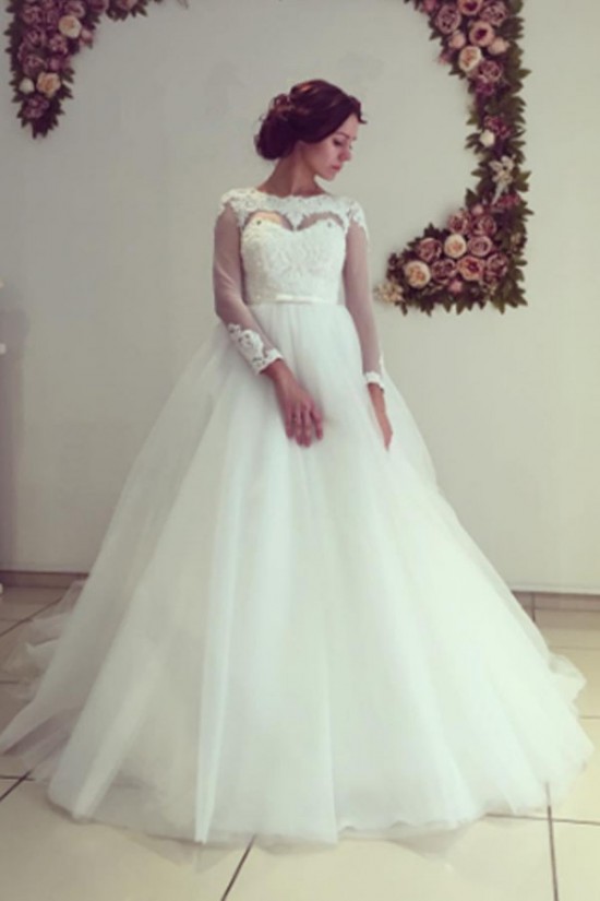 Long Sleeves Lace Ball Gown Wedding Dresses Bridal Gowns 3030323 Long Sleeves Lace Ball Gown Wedding Dresses Bridal Gowns 3030323
